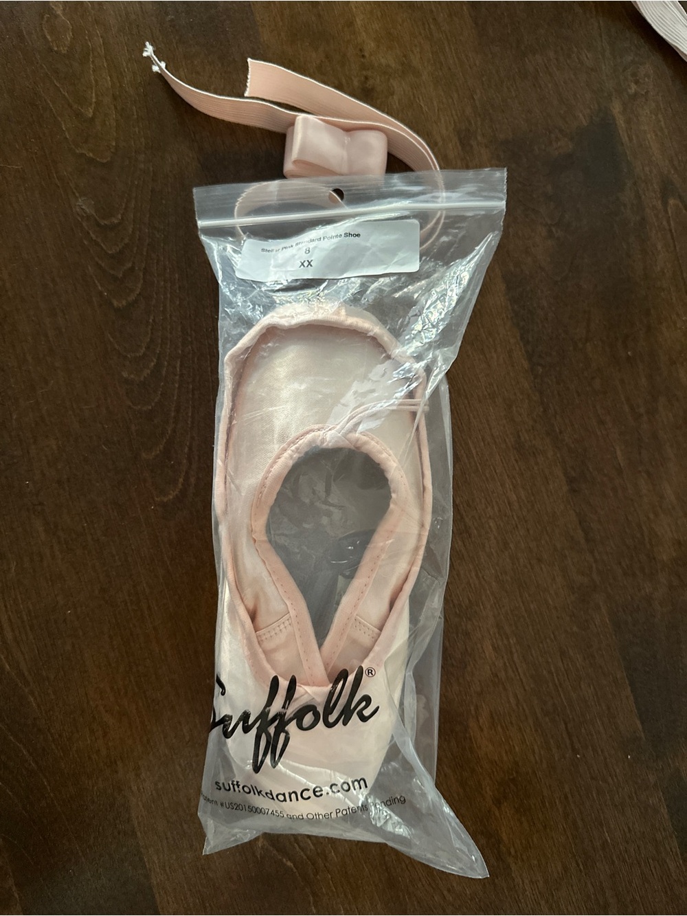 Suffolk Pink Satin Pointe Shoes